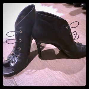 Enzo Angiolini peep toe bootie